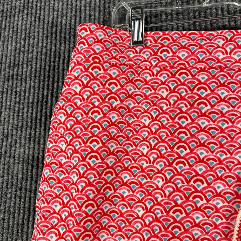 Johnnie O Swim Trunks Shorts Mens 2XL XXL Red Geometric Beach Ocean Pool - Picture 5 of 14